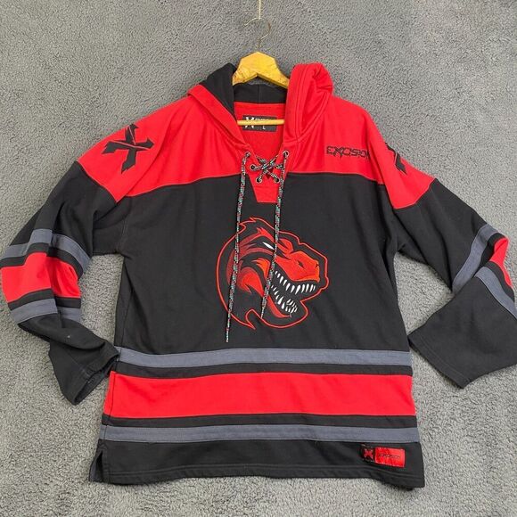 Excision Red Lacer Hockey Jersey Large - Picture 1 of 13